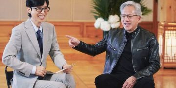 tvN 예능 프로그램 ‘유 퀴즈 온 더 블록’에 출연한 젠슨 황 엔비디아 최고경영자(CEO). 사진 유퀴즈 인스타그램