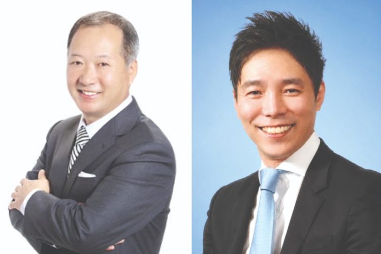 한오동 회장(왼쪽)과 최연철 수석 부회장.