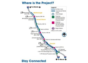 I-75 프로젝트. [GDOT 제공]