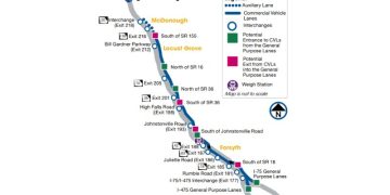 I-75 프로젝트. [GDOT 제공]