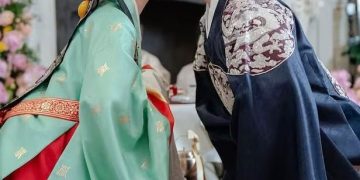 한국계 미국인 배우 아든 조가 지난달 27일(현지시간) 이탈리아 피렝체에서 결혼식을 올렸다. 사진 아든 조 인스타그램 캡처
