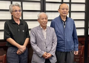 황비오 사무총장, 채경석 회장, 유태화 부회장. 윤지아 기자.