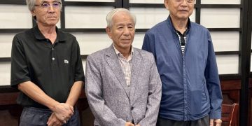 황비오 사무총장, 채경석 회장, 유태화 부회장. 윤지아 기자.